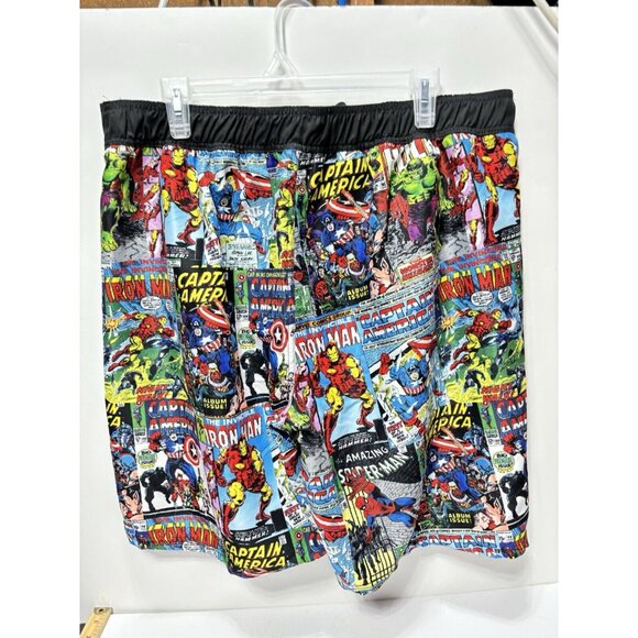 Men's Swim Shorts Trunks Marvel Superheroes Iron Man Captain America Spiderman.. - Picture 4 of 11